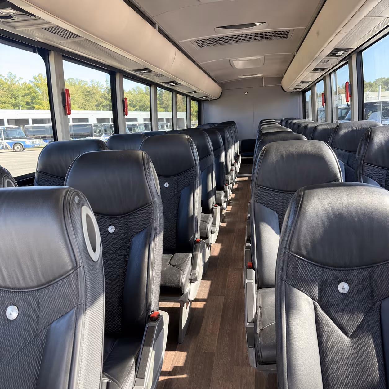 charter bus shuttle service for walmart supplier visits and corporate groups