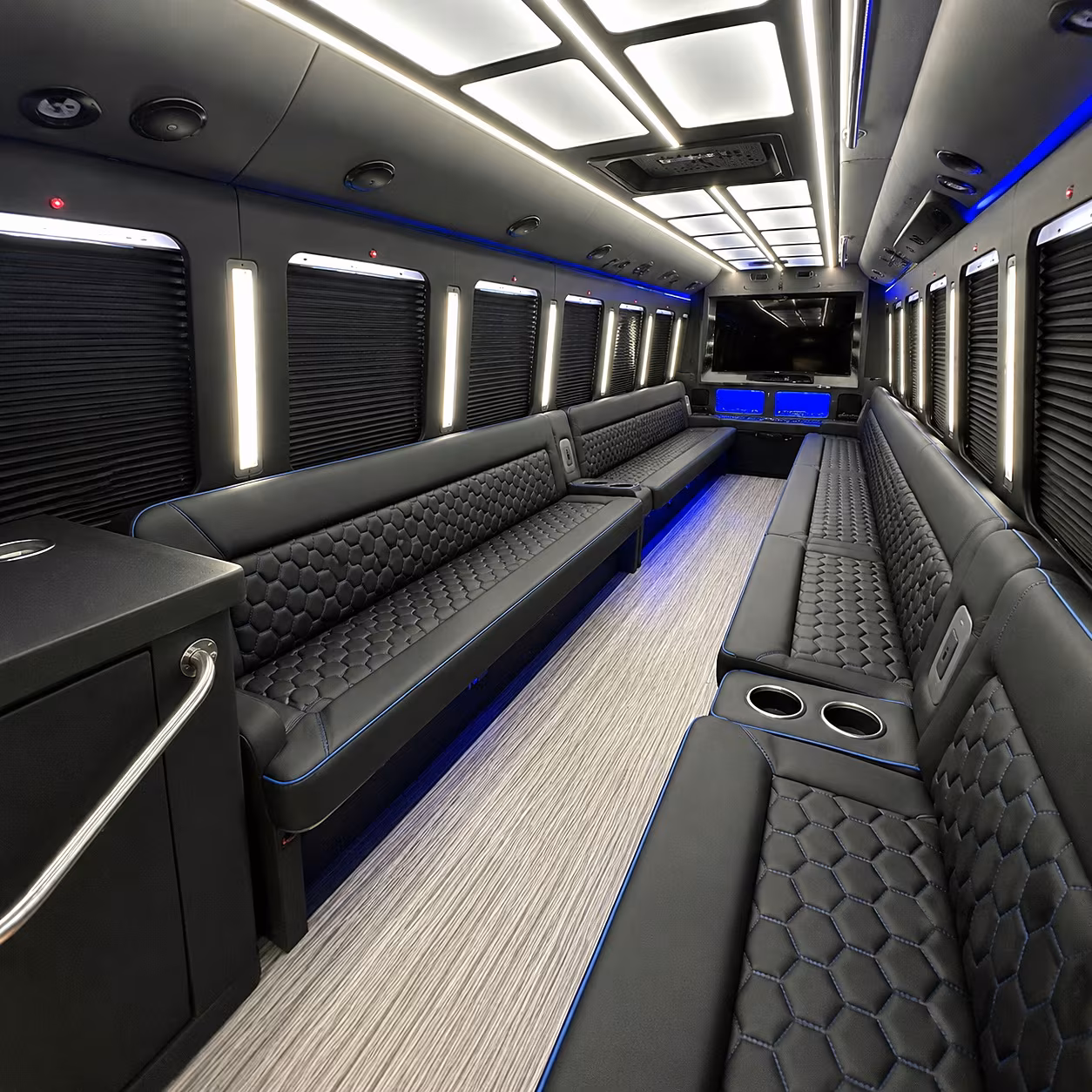 rogers party bus rentals inside